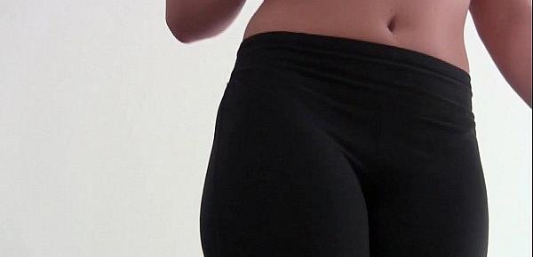  These yoga pants are totally skin tight JOI